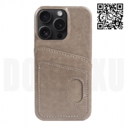 PU Leather Crazy Horse Pattern Protective Cover Anti-Scratch Phone Case for Iphone 15 Case